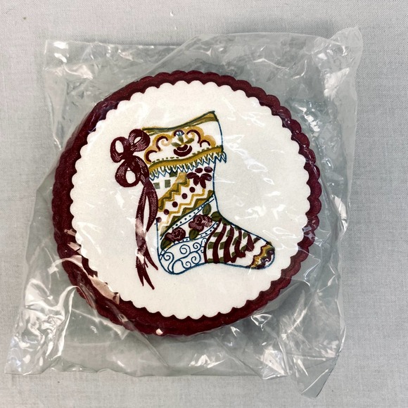 Christmas Coaster Set with Tin - 1987 - Picture 3 of 10